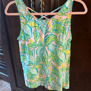 Lilly Pulitzer Multicolor Leaf Print Top